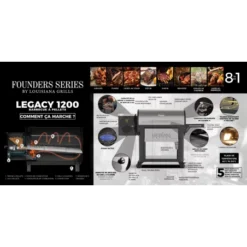 Barbecue à Pellets LG1200FL Legacy LOUISIANA -The Bastard Magasin barbecue a pellets lg1200fl louisiana 5