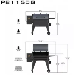Barbecue à Pellets Navigator 1150 PIT BOSS -The Bastard Magasin barbecue a pellets navigator 1150g 4