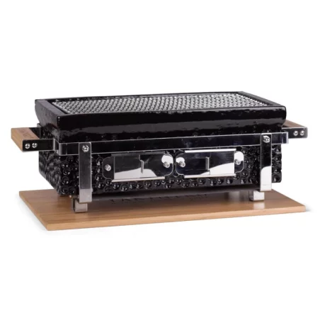 Barbecue Japonais Ceramique Noire Shichirin Rectangulaire - Konro & Yakitori Grill 1 Barbecue Japonais Ceramique Noire Shichirin Rectangulaire - Konro & Yakitori Grill
