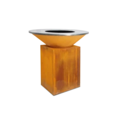 Brasero OFYR Classic 100 Plancha Acier Corten Pied 75cm