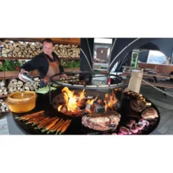 Brasero OFYR XL Plancha Acier Corten Pied 50cm -The Bastard Magasin brasero ofyr xl plancha acier cortene pied 50cm 3