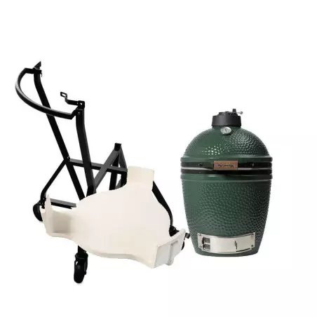 Pack + De Noël BIG GREEN EGG M Avec Chariot à Poignee + Conveggtor + Racloir + Extracteur + Grille Fonte + Allume-feux X2 1 Pack + De Noël BIG GREEN EGG M Avec Chariot à Poignee + Conveggtor + Racloir + Extracteur + Grille Fonte + Allume-feux X2